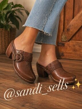 Nurture by Lamaze Brown Braided Strap Slip-On Clogs